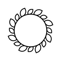 Wreath vector, Chirstmas related line style icon