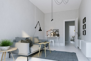 modern  living interior design.