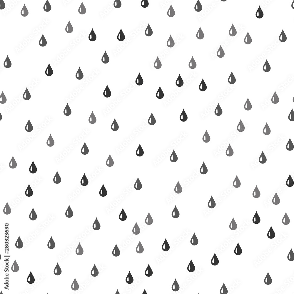 Poster water drop seamless pattern. vector background. seamless rain drops pattern background.