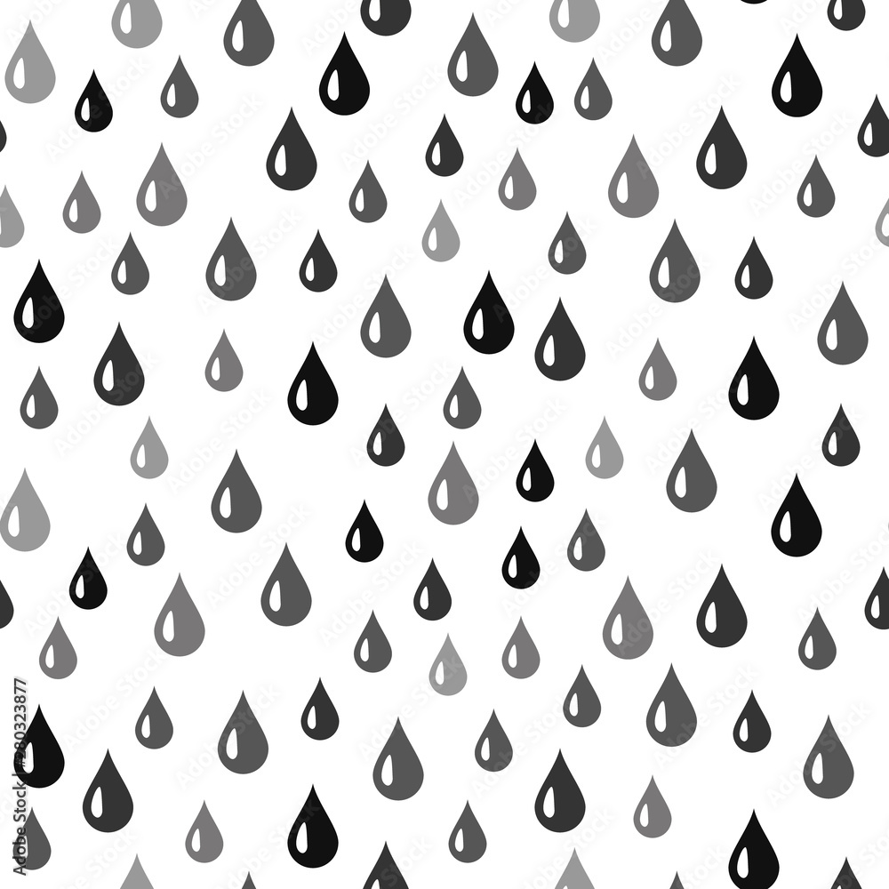 Poster water drop seamless pattern. vector background. seamless rain drops pattern background.