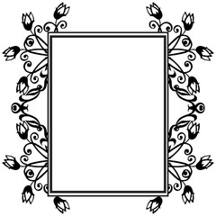 Pattern unique with floral frame, various shape of card. Vector