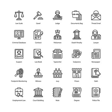 Law And Justice Icons Pack