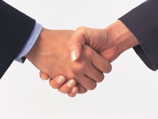 businessmen shaking hands