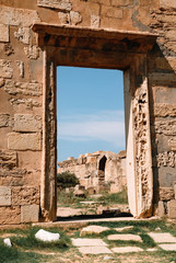 Libya Tripoli Leptis Magna Roman archaeological site Unesco World Heritage Site
