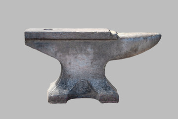 Cast iron anvil.