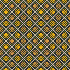 Seamless pattern with abstract baltic ornament.