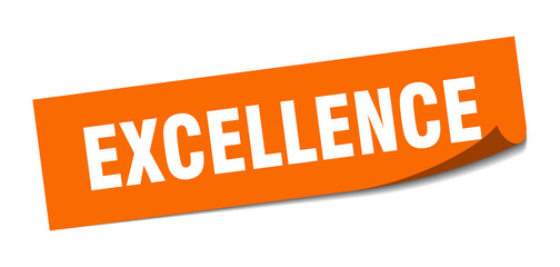 excellence sticker. excellence square isolated sign. excellence