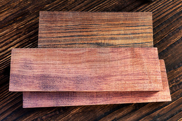 bars blocks scales of valuable exotic tree wood ironwood, cocobolo, kingwood, blackwood  for handmade DIY knife handles materials supply