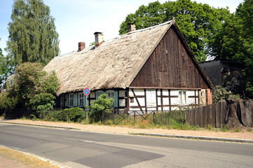 Fototapeta na wymiar Ahlbeck, altes Bauernhaus