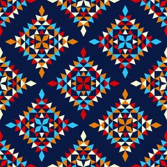 Ethnic boho seamless pattern. Lace. Embroidery on fabric. Patchwork texture. Weaving. Traditional ornament. Tribal pattern. Folk motif. Can be used for wallpaper, textile, wrapping, web.