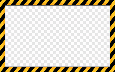 stripes warning frames border under construction background