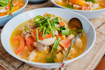 soup with vegetables