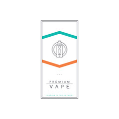 vaporizer electric cigarette smoke theme flyer template