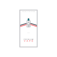 vaporizer electric cigarette smoke theme flyer template