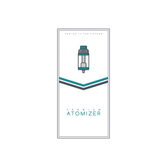 vaporizer electric cigarette smoke theme flyer template