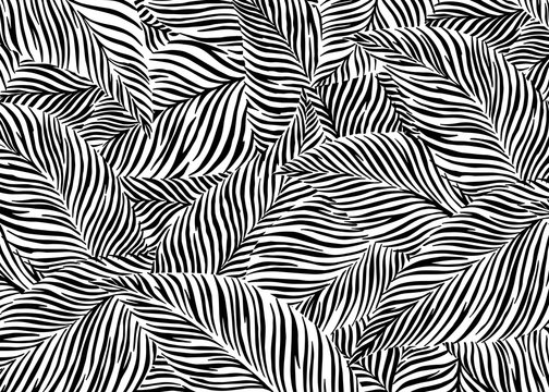 Abstract leaf pattern background. Vector illustration background. For print, textile, web, home decor, fashion, surface, graphic design
