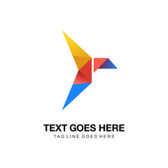 bird origami logo