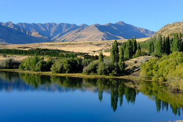 Fototapeta na wymiar Glendu Bay, Lake Wanaka, Otago, New Zealand