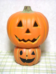 重なるハロウィンカボチャ