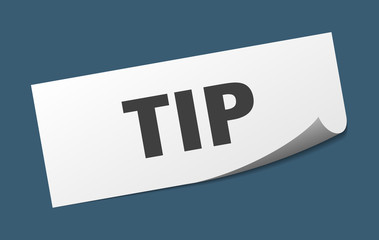 tip sticker. tip square isolated sign. tip