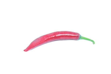 Group of red chili peppers isolated on white background as package design element