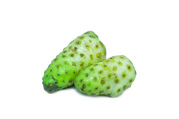 Noni isolated on white with clipping path