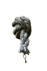 ship rope isolated on white background
