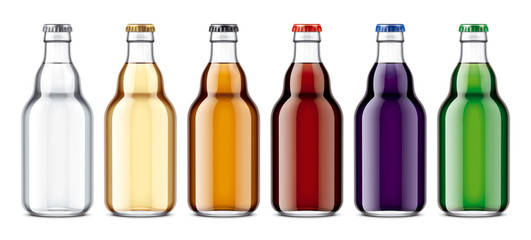 Glass bottles mockup. 