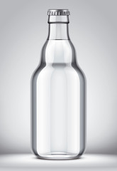 Glass bottle mockup. 