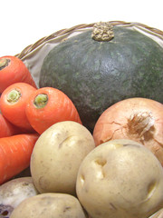 カゴに入った色々な野菜