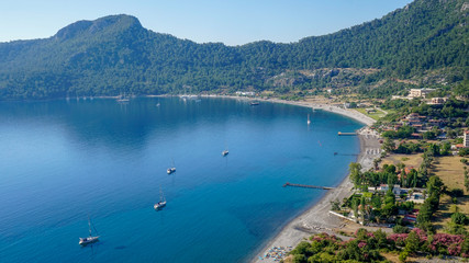 Fototapeta premium Panorama of Turunc bay