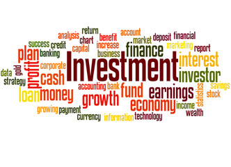 Investment word cloud concept 3
