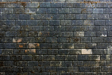black gray brick wall, brickwork background for design