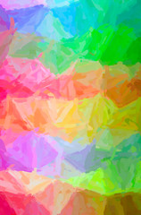 Abstract illustration of green, orange, pink, red, yellow Impressionist Impasto background
