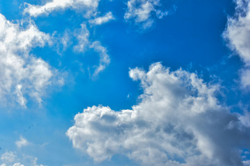 Obraz na płótnie Canvas blue sky and white clouds in summer