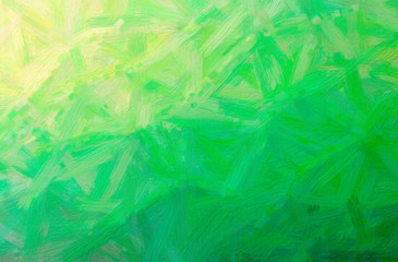 Illustration of green  Bristie Brush Oil Paint paint background, digitally generated.