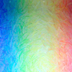 Illustration of abstract Blue, Orange And Green Long Brush Strokes Pastel Square background.