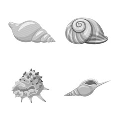 Vector design of aquarium and aquatic sign. Collection of aquarium and decoration vector icon for stock.