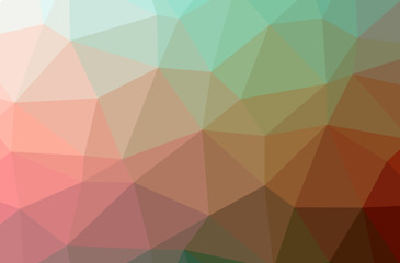 Obraz premium Illustration of abstract Orange horizontal low poly background. Beautiful polygon design pattern.