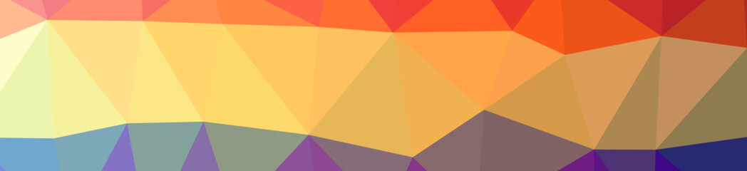 Illustration of abstract Orange, Red banner low poly background. Beautiful polygon design pattern.