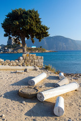 Ancient ruins on Kos island in Greece.