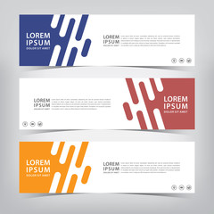 Obraz premium abstract modern banner template, vector illustration