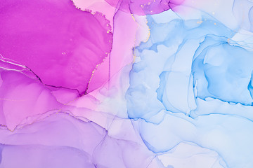  Abstract colorful background, wallpaper. Mixing acrylic paints. Modern art. Marble texture. Alcohol ink colors  translucent
