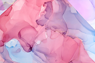  Abstract colorful background, wallpaper. Mixing acrylic paints. Modern art. Marble texture. Alcohol ink colors  translucent