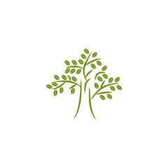 Tree icon logo design vector template