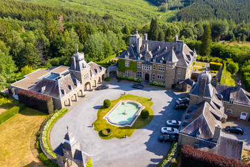 Manoir de Lébioles,  castle-like manor house in Creppe, Spa, Belgium Jul 2019