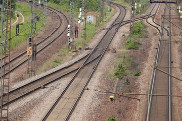 Bahnstrecke durch die Natur