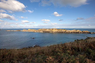 Pointe du Grouin in Cancale. Emerald Coast, Brittany, France ,