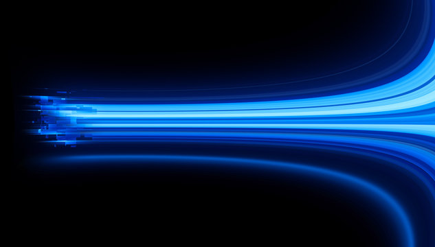Fototapeta Led Light.  Future tech. Shine dynamic scene. Neon flare. Colorful rays. .Magic moving fast lines. Sparkling studio. Hologram display. Mystic beam. Stylish fantasy space. Bright blurred waves.