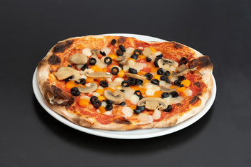 Pizza con setas